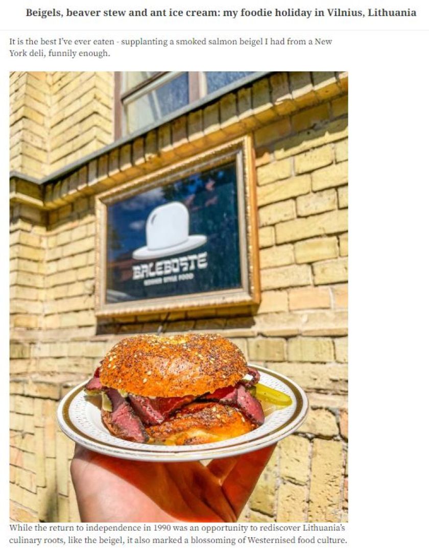 
Vilniaus gastronomija tampa vis ryškesne žvaigžde Europos padangėje: komplimentų mūsų maistui negaili nei keliautojai, nei tarptautinė žiniasklaida                
