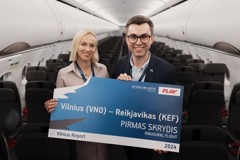 
Vilniaus oro uoste startavo nauja oro bendrovė: „PLAY airlines“ sujungė Vilnių ir Reikjaviką                